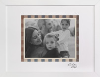 Textile Checks Frame: Landscape Framed Photos