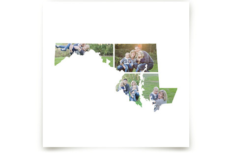 Maryland Love Location Art Prints
