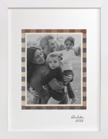 Textile Checks Frame: Portrait Framed Photos