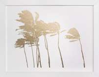 Palm Trees in the Wind Foil Foil-Pressed Art Prints