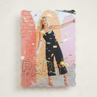 It's Party Time Foil-Pressed Graduation Party Invitations