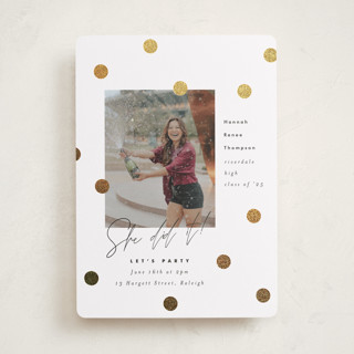 You Did It! Foil-Pressed Graduation Party Invitations