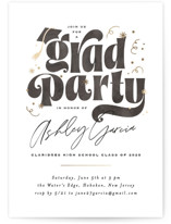 Grad party type Foil-Pressed Graduation Party Invitations