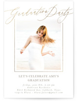 Carlisle Foil-Pressed Graduation Party Invitations