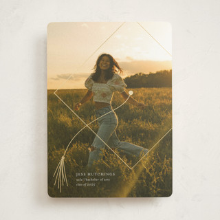 Gilded Cap Foil-Pressed Graduation Announcements