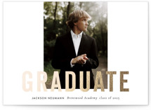 Foil-Pressed Graduation Announcements