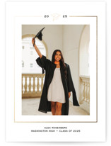 Cap Frame Foil-Pressed Graduation Announcements