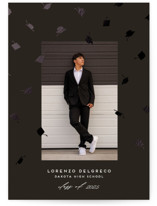 Hats off grad Foil-Pressed Graduation Announcements