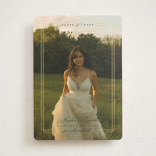 Minimalist Elegance Foil-Pressed Graduation Announcements