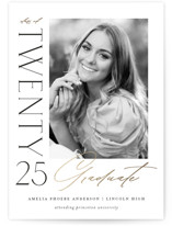 Business Class Foil-Pressed Graduation Announcements