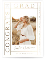 Grad Grid Foil-Pressed Graduation Announcements