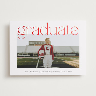 Big Upper Grad Foil-Pressed Graduation Announcements