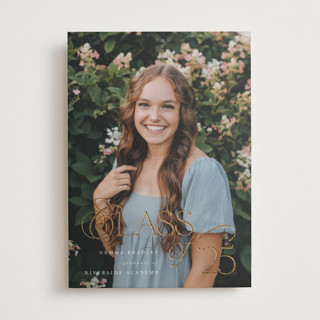 Opulence Foil-Pressed Graduation Announcements