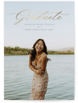 Gilded Graduate Foil-Pressed Graduation Announcements