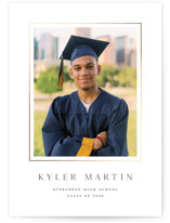 serif Foil-Pressed Graduation Announcements