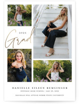 Around the Corner Foil-Pressed Graduation Announcements