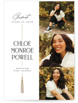 Stacked tassel Foil-Pressed Graduation Announcements