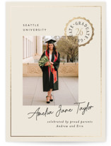 Certificate Foil-Pressed Graduation Announcements