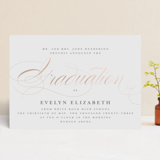 Formal Foil-Pressed Graduation Announcements