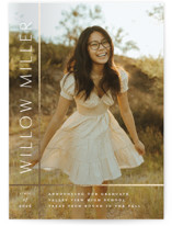 Grids Foil-Pressed Graduation Announcements