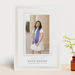 Gold Framed Foil-Pressed Graduation Announcements