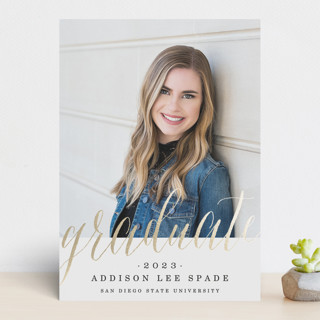 Proud Graduate Foil-Pressed Graduation Announcements