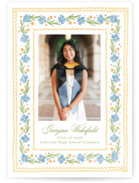 Blooming Foil-Pressed Graduation Announcements