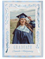 Hats Down Foil-Pressed Graduation Announcements
