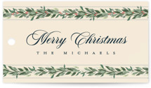 evergreen garlands Gift Tags
