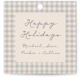 Gingham Vintage Gift Tags