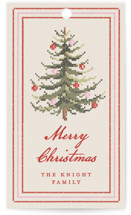 Needlepoint Tree Gift Tags