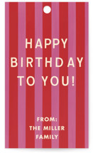 Birthday Stripes Gift Tags