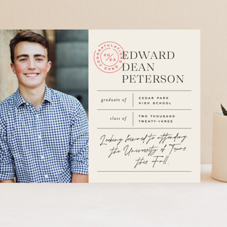 Report Card Grand Graduation Announcements