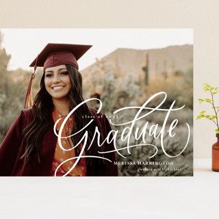 Script Grad Grand Graduation Announcements