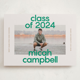 School Color Duo Grand Graduation Announcements