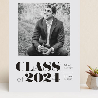 clean Grand Graduation Announcements