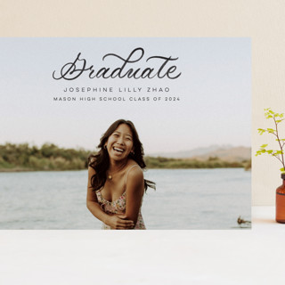 Classic Lettering Grand Graduation Announcements