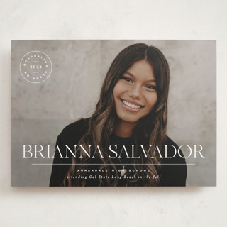 Modern Crest Grand Graduation Announcements