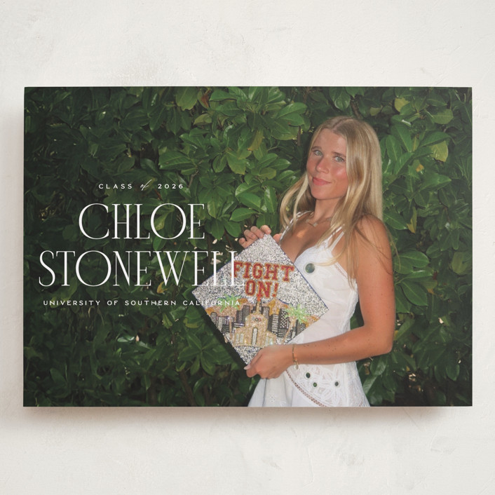 Modern Graduation Modern Serif Grand Graduation Announcements by Ellen Schlegelmilch | Minted
