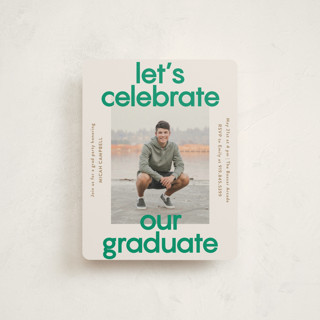 School Color Duo Graduation Insert Cards