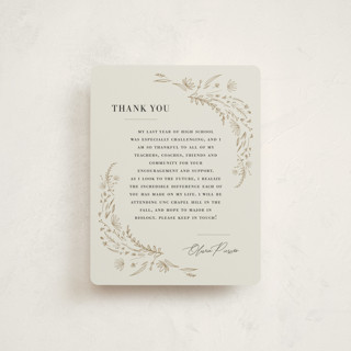 Floral Flourish Graduation Insert Cards