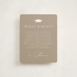 Placement Graduation Insert Cards