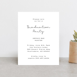 simple squared Graduation Insert Cards