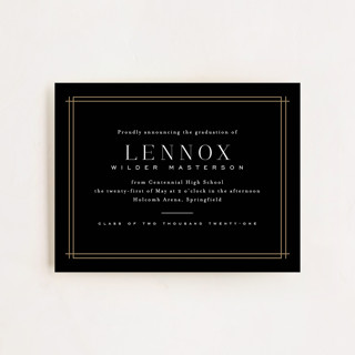 Distinguished Frame Graduation Insert Cards