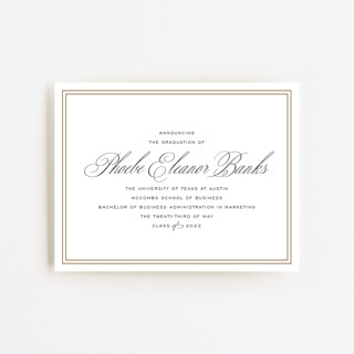 Scholarly Charm Graduation Insert Cards
