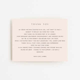Minimalista Graduation Insert Cards