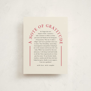 Typographic Arch Graduation Insert Cards