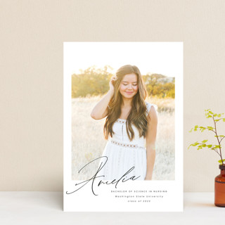 Signed Petite Graduation Announcements