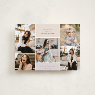 Simple collage Petite Graduation Announcements