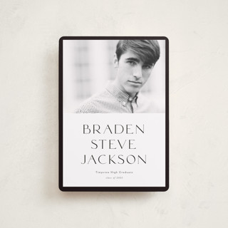 Classy Graduate Petite Graduation Announcements